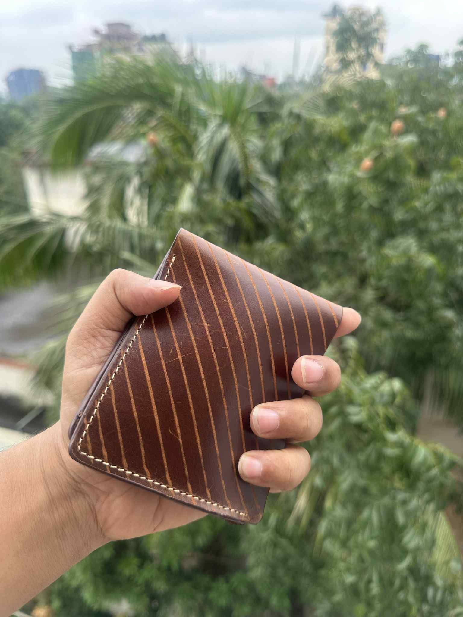 Heriken StripeCraft Genuine Leather Wallet