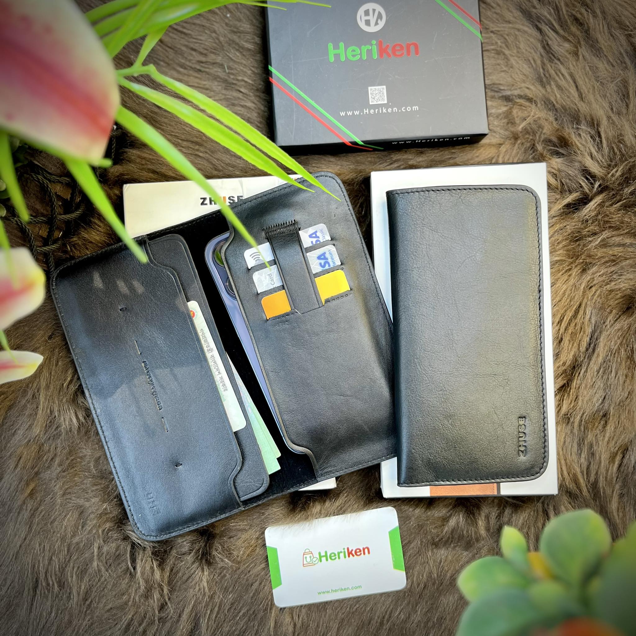 Heriken X Series Genuine Leather Long Wallet