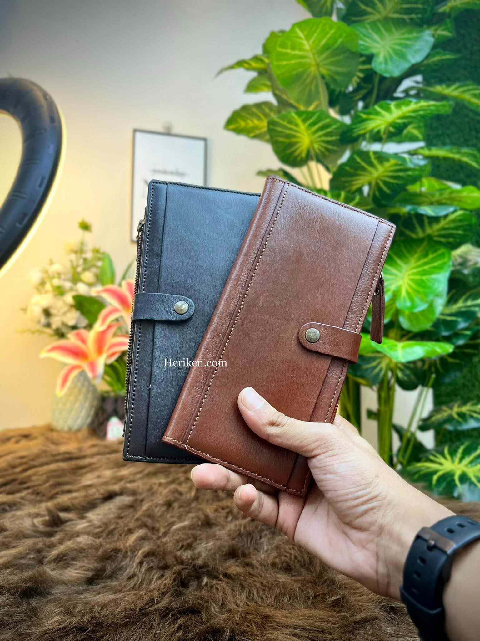 Premium Leather Long Wallet